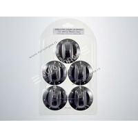 SET BAKELITNIH DUGMADI ZA ŠTEDNJAK ARTHUR MARTIN NOVI TIP CRNO-BRAON (5 kom) DS020