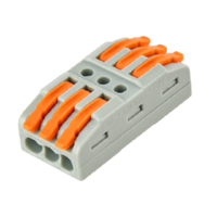 KONEKTOR 3P 3/3 BRZA KLEMA PROLAZNA do 4mm2 do 32A TERMINAL-3 106-005-0003