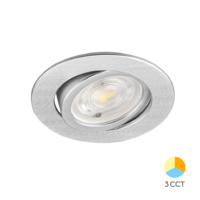 LED ROZETNA 7W 3CCT OKRUGLA SIVA 3u1 TRI BOJE SVETLA SPOT SVETILJKA BD02-00783 Braytron