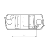 RAZVODNA TABLA 1-2 OSIGURACA NAZIDNA OTVORENA MD9301 Adal Pano 