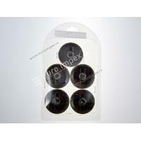 SET BAKELITNIH DUGMADI ZA ŠTEDNJAK GORENJE STRUJA+PLIN CRNO-BRAON (5 kom) DS022