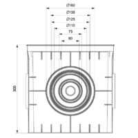 PODNA UKOPAVAJUCA RAZVODNA KUTIJA 300x300x300mm IP54 Manhole MD9100 Adal Pano
