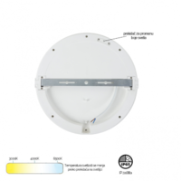 LED PLAFONJERA 20W BELA IP65 vodonepropusna tri boje svetla 3000/4000/6500K MONA-200 202299