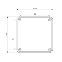 RAZVODNA KUTIJA OG 110x110x74mm PROVIDNI POKLOPAC IP65 ABS MD9061 Adal Pano