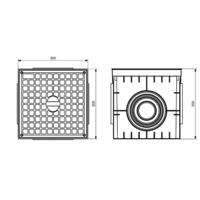 PODNA UKOPAVAJUCA RAZVODNA KUTIJA 200x200x200mm IP54 Manhole MD9140 Adal Pano