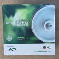 PLAFONJERA SA SENZOROM POKRETA 2xE27 fi300mm PLASTIKA AD7060-P SVETILJKA 207 010 001 01 02 Adal Pano