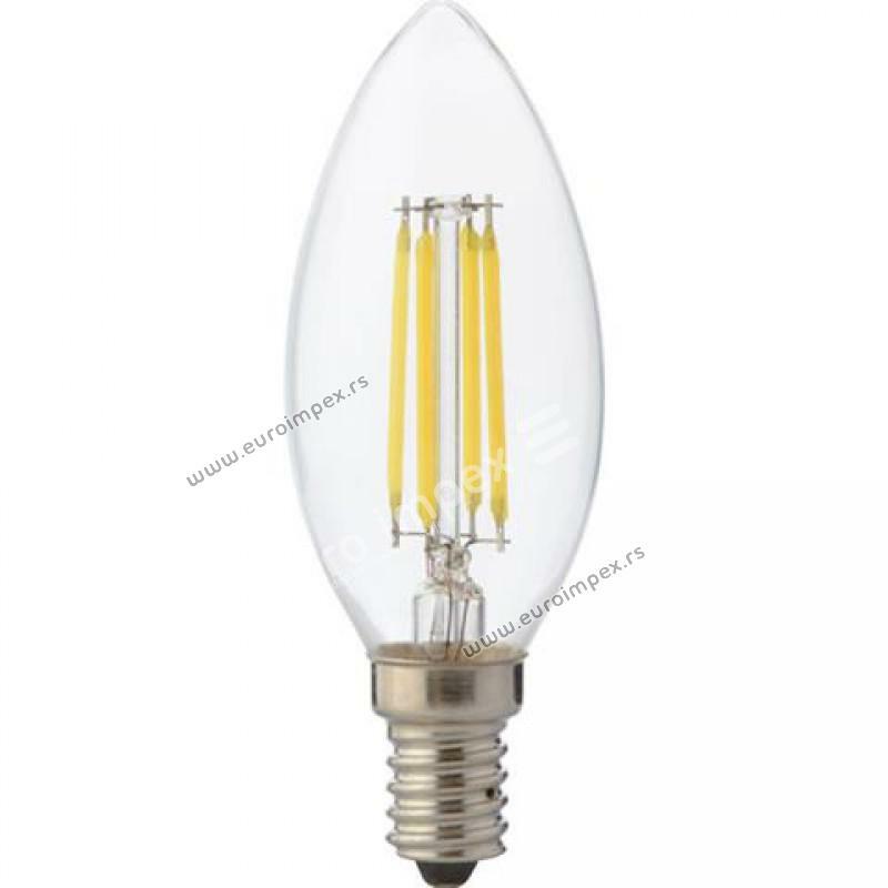 LED FILAMENT SIJALICA 4W E14 4200K SVECA (candle-4) HL 001-013-0004 Horoz
