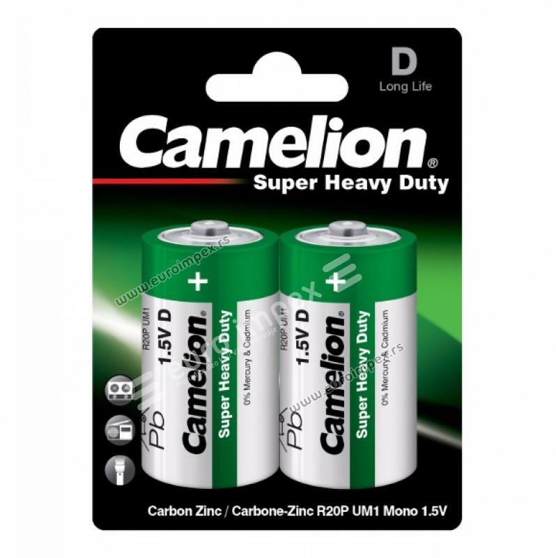 SUPER HD CINK KARBON R20 D obicna baterija CA020 Camelion