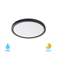 LED PLAFONJERA 26W CRNA OKRUGLA 3CCT tri boje svetla 3000/4000/6500K BP07-00381 