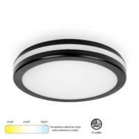 LED PLAFONJERA 30W 3000/4000/6500K IP65 CRNA MONA-300 202303