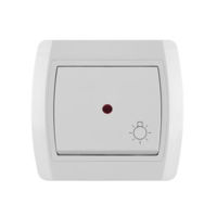 Taster svetla sa sig.sij. 10A/250V, vijcana veza 14.01.033 STATUS METALKA