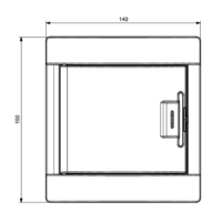 RAZVODNA TABLA 4 OSIGURACA UZIDNA 140x150x98mm MD9317 Adal Pano