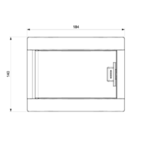 RAZVODNA TABLA 6 OSIGURACA UZIDNA 176x135x100mm MD9303 Adal Pano