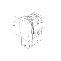 730501.2 Sklopka jednopolna 16A 1M Signal BELA Nopal Lux Interio
