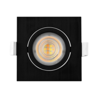 LED ROZETNA 7W 3CCT KVADRATNA CRNA 3u1 TRI BOJE SVETLA SPOT SVETILJKA BD02-10781 Braytron