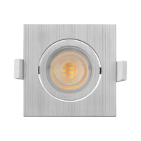 LED ROZETNA 7W 3CCT KVADRATNA SIVA 3u1 TRI BOJE SVETLA SPOT SVETILJKA BD02-10783 Braytron