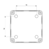 RAZVODNA KUTIJA OG 110x110x74mm PROVIDNI POKLOPAC IP65 ABS MD9061 Adal Pano