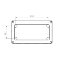 RAZVODNA KUTIJA OG 260x150x80mm PROVIDNI POKLOPAC IP65 ABS MD9095 Adal Pano