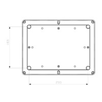 RAZVODNA KUTIJA OG 280x210x74mm PROVIDNI POKLOPAC IP65 ABS MD9067 Adal Pano