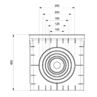 PODNA UKOPAVAJUCA RAZVODNA KUTIJA 400x400x400mm IP54 Manhole MD9110 Adal Pano