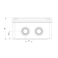 RAZVODNA KUTIJA OG 120x150x80mm ABS SIVA MD9053 Adal Pano