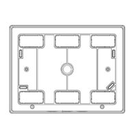 RAZVODNA TABLA 8 OSIGURACA NAZIDNA 231x100x176mm MD9304 Adal Pano
