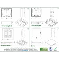 RAZVODNA TABLA 24 OSIGURACA NAZIDNA 295x337x100mm MD9310 Adal Pano