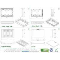 RAZVODNA TABLA 36 OSIGURACA UZIDNA 284x446x100mm MD9313 Adal Pano