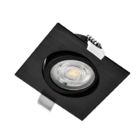 LED ROZETNA 7W 3CCT KVADRATNA CRNA 3u1 TRI BOJE SVETLA SPOT SVETILJKA BD02-10781 Braytron