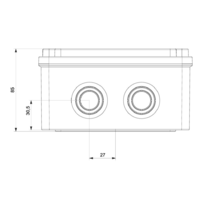 RAZVODNA KUTIJA OG 150x150x80mm PROVIDNI POKLOPAC IP65 ABS MD9063 Adal Pano
