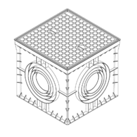 PODNA UKOPAVAJUCA RAZVODNA KUTIJA 550x550x550mm IP54 Manhole MD9120 Adal Pano