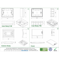 RAZVODNA TABLA 8 OSIGURACA NAZIDNA 231x100x176mm MD9304 Adal Pano