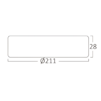 LED panel 18W NADGRADNI OKRUGLI 6500K BP03-41830 Braytron