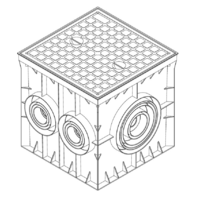 PODNA UKOPAVAJUCA RAZVODNA KUTIJA 300x300x300mm IP54 Manhole MD9100 Adal Pano