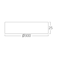LED PLAFONJERA 26W CRNA OKRUGLA 3CCT tri boje svetla 3000/4000/6500K BP07-00381 
