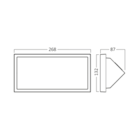 VODONEPROPUSNA SVETILJKA 20W 3U1 3CCT tri boje svetla IP65 SIVA zidna NAPOLI-M BG37-00582 Braytron