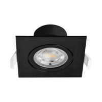 LED ROZETNA 7W 3CCT KVADRATNA CRNA 3u1 TRI BOJE SVETLA SPOT SVETILJKA BD02-10781 Braytron