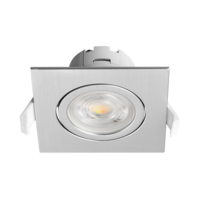 LED ROZETNA 7W 3CCT KVADRATNA SIVA 3u1 TRI BOJE SVETLA SPOT SVETILJKA BD02-10783 Braytron