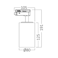 LED SINSKI REFLEKTOR 30W BELI 3CCT MONOFAZNI BD40-00680
