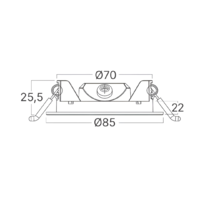 LED PANEL 3W UGRADNI OKRUGLI CRNI 3 BOJE SVETLA 3CCT BP01-60381 Braytron