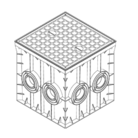PODNA UKOPAVAJUCA RAZVODNA KUTIJA 400x400x400mm IP54 Manhole MD9110 Adal Pano