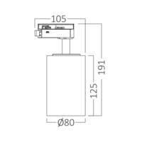 LED SINSKI REFLEKTOR 30W CRNI 3CCT MONOFAZNI BD40-00681