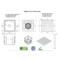 PODNA UKOPAVAJUCA RAZVODNA KUTIJA 300x300x300mm IP54 Manhole MD9100 Adal Pano