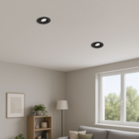 LED ROZETNA 7W 3CCT UGRADNA CRNA OKRUGLA 3u1 TRI BOJE SVETLA BD02-00681