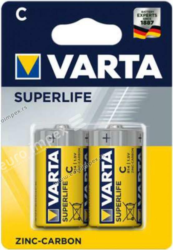 SUPER HEAVY DUTY R14 C 1,5V Cink karbon baterija V22 SL VARTA