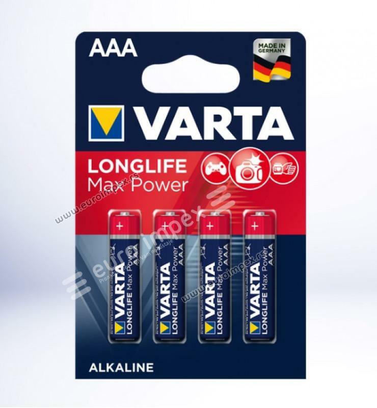 LONGLIFE MAX POWER LR03 AAA alkalna baterija MT VARTA